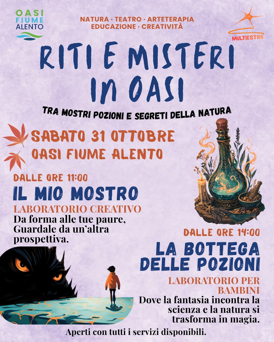 🎃🕯️ riti e misteri in oasi 🌿✨ — Oasi Fiume Alento
