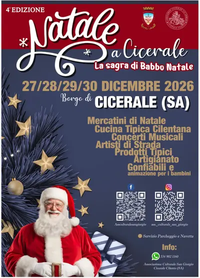 ✨ Natale a Cicerale -La sagra di Babbo Natale 🎅🏻🎄 — Cicerale (SA)