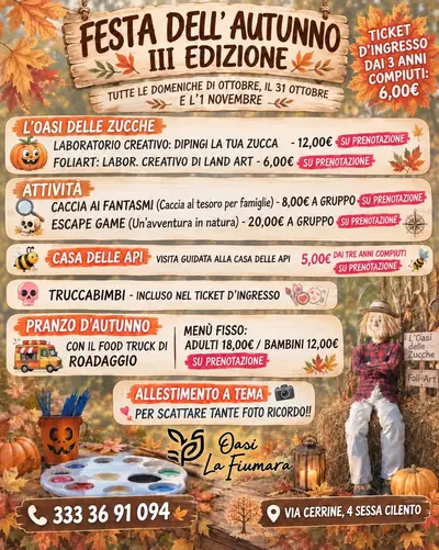 FESTA DELL'AUTUNNO - IIIᵃ EDIZIONE — Oasi la Fiumara